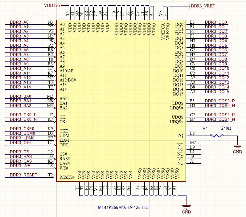 DDR3 存储器接口电路